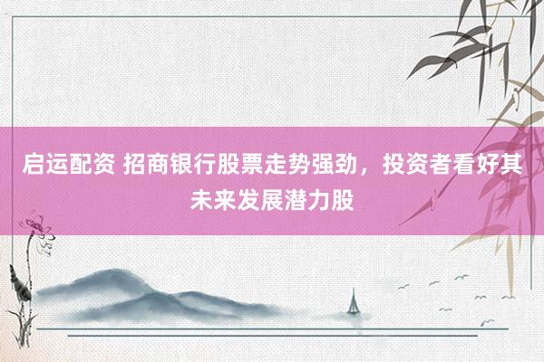 启运配资 招商银行股票走势强劲，投资者看好其未来发展潜力股