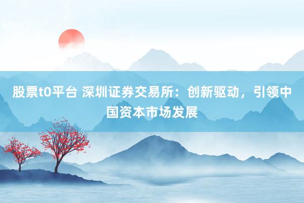 股票t0平台 深圳证券交易所：创新驱动，引领中国资本市场发展