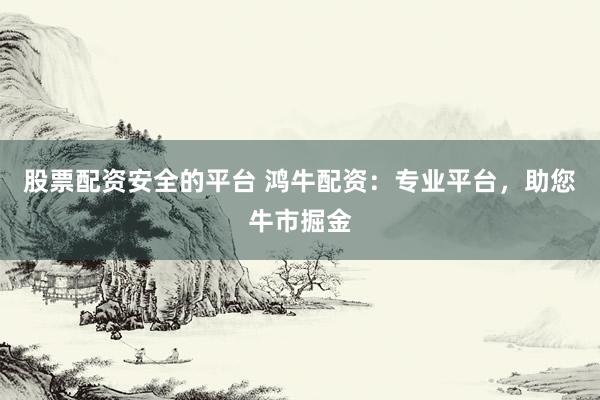 股票配资安全的平台 鸿牛配资：专业平台，助您牛市掘金