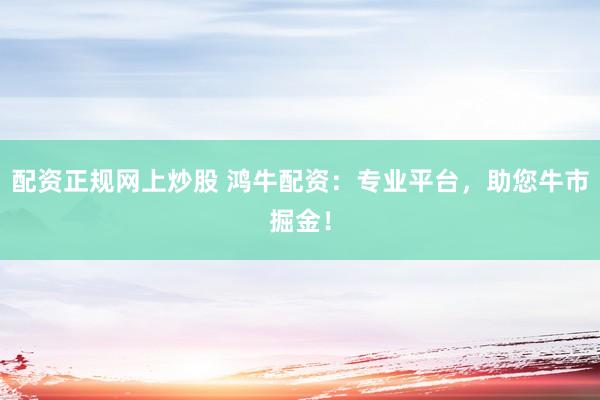 配资正规网上炒股 鸿牛配资：专业平台，助您牛市掘金！