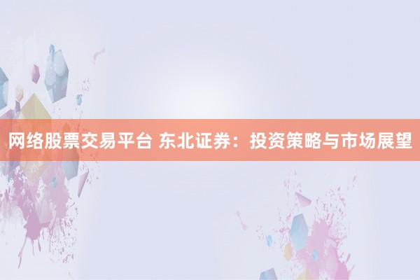 网络股票交易平台 东北证券：投资策略与市场展望