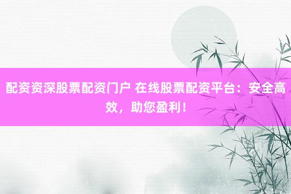 配资资深股票配资门户 在线股票配资平台：安全高效，助您盈利！