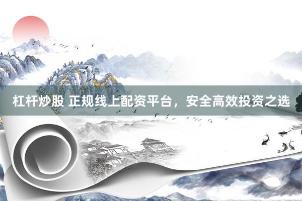 杠杆炒股 正规线上配资平台，安全高效投资之选